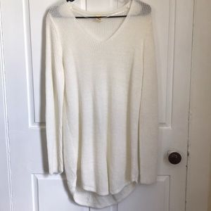 White, Oversized, Knit Sweater